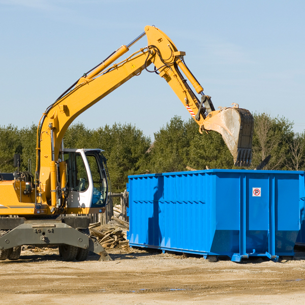 can i choose the location where the residential dumpster will be placed in Brazoria County